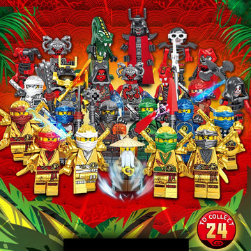 Ninjago with Weapons Minifigure Custom Set